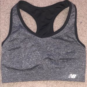 New balance grey sports bra